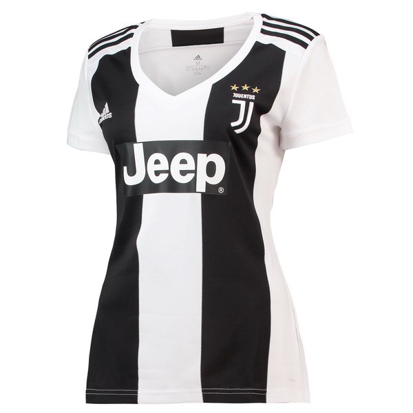 Maillot Football Juventus Domicile Femme 2018-19 Noir Blanc